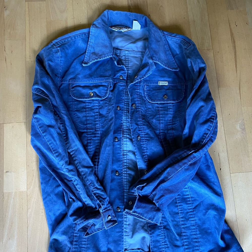 Vintage Sedgefield blue corduroy shirt/jacket
